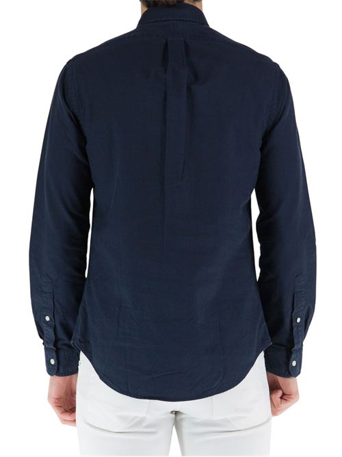 Camicia Uomo blu con bottoni sul colletto POLO RALPH LAUREN | 710723610003